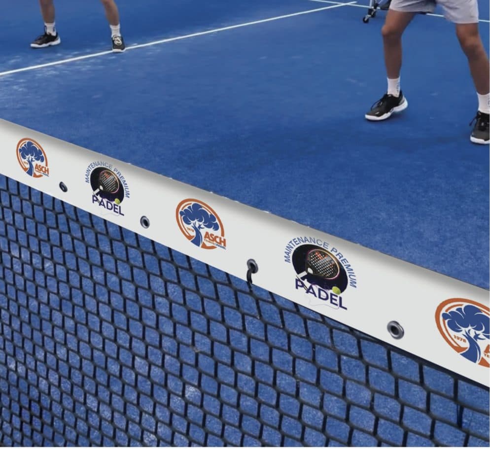 Protection couvre filet padel sur-bande