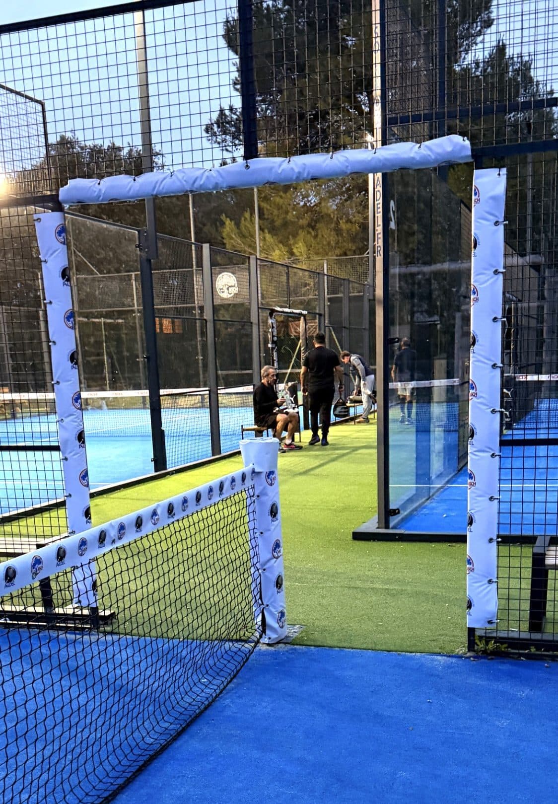 Ensemble 3 mousses entrée/sortie padel (double bâchage)